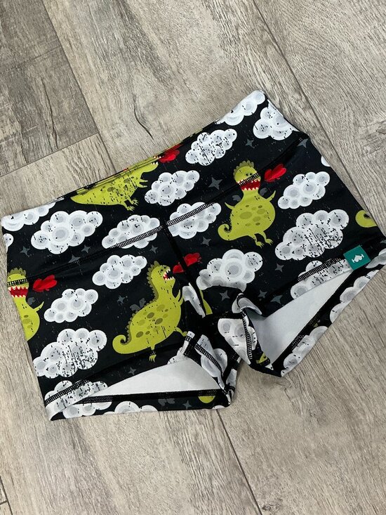 Wodbottom Pants - WodBottom Dinosaur T-Rex CrossFit Shorts Small Discontinued Shorties